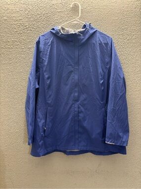 Free Country Royal Blue Hooded Raincoat